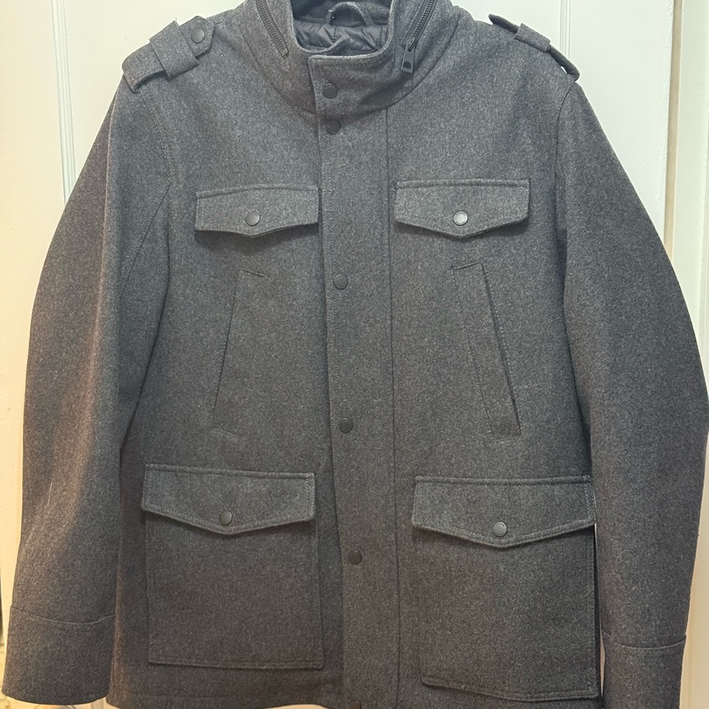 Guess Charcoal Military Field Jacket